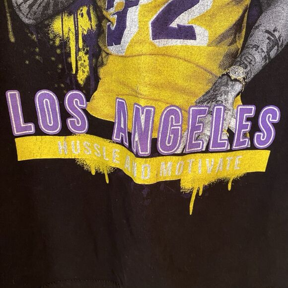 Nipsey‎ Hussle Los Angeles Lakers Graphic Tee Black Mens size Medium NWOT - Picture 3 of 6